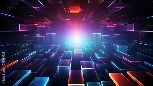 abstract background with glowing lines