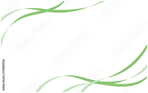 シンプルな流れるようなリボンのフレーム背景