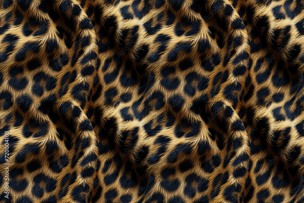 High resolution image showcasing the intricate seamless pattern and rich texture of leopard fur, highlighting the natural beauty of wildlife. High resolution image showcasing the intricate seamless pattern and rich texture of leopard fur, highlighting the natural beauty of wildlife.