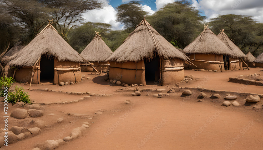 Village Mud Hut in Thar Desert Village Mud Hut in Thar Desert