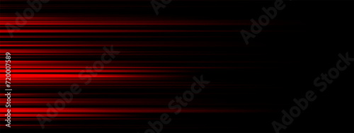 Abstract red lighting effect speed direction on a black background vector illustration
