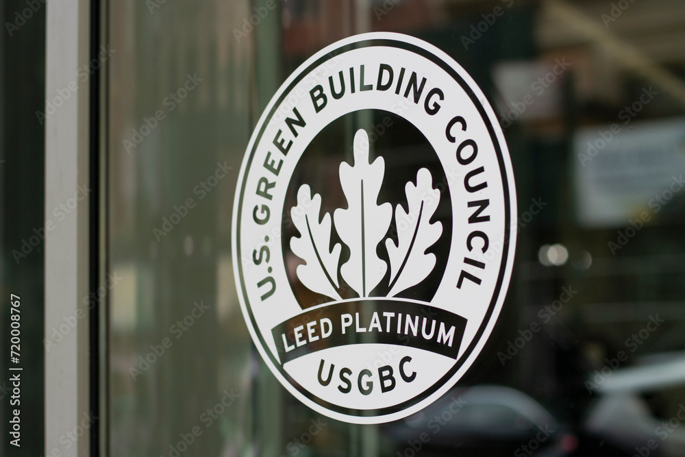 Photo inspiration: Us Green Building Council Leed Certification Fees Reference: New York Ny Usa July 5 2022 Closeup Of The