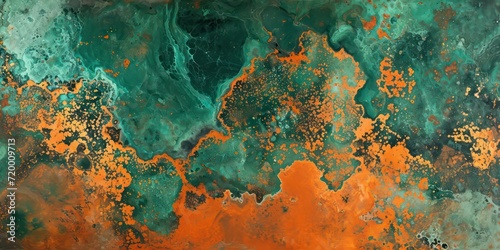 Orange and green background, reminiscent of the opulent color palette and bronzer this luxurious background textures and surface details that are as rich as they are intricate.