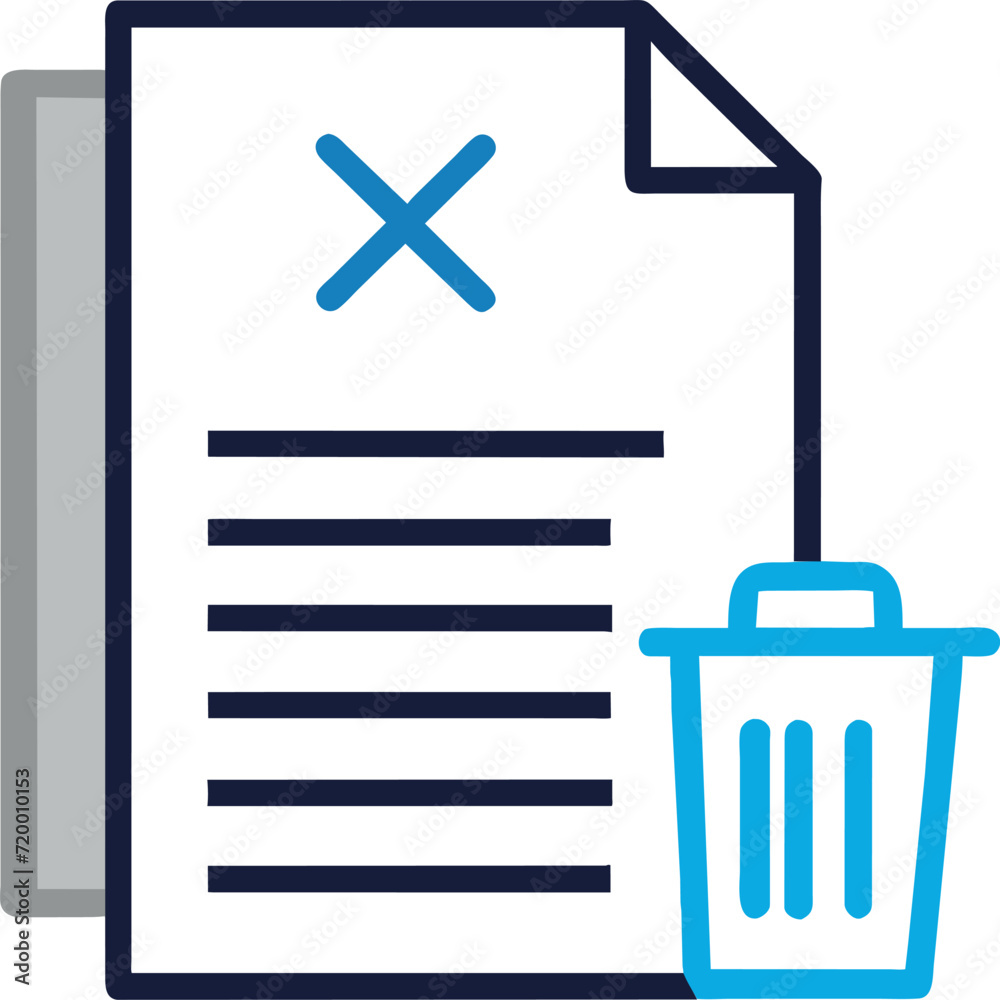 delete a signature image from a file represented with a trash, icon delete a signature image from a file represented with a trash, icon