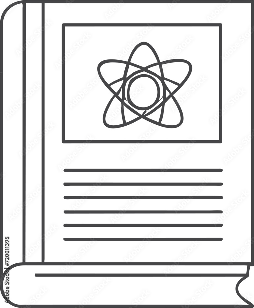 cientific book, icon