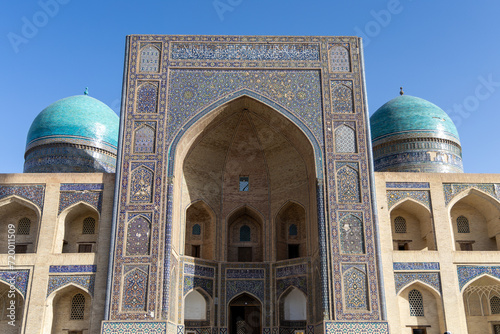 Bukhara, Uzbekistan - 12/28/2023: Miri Arab Madrasah