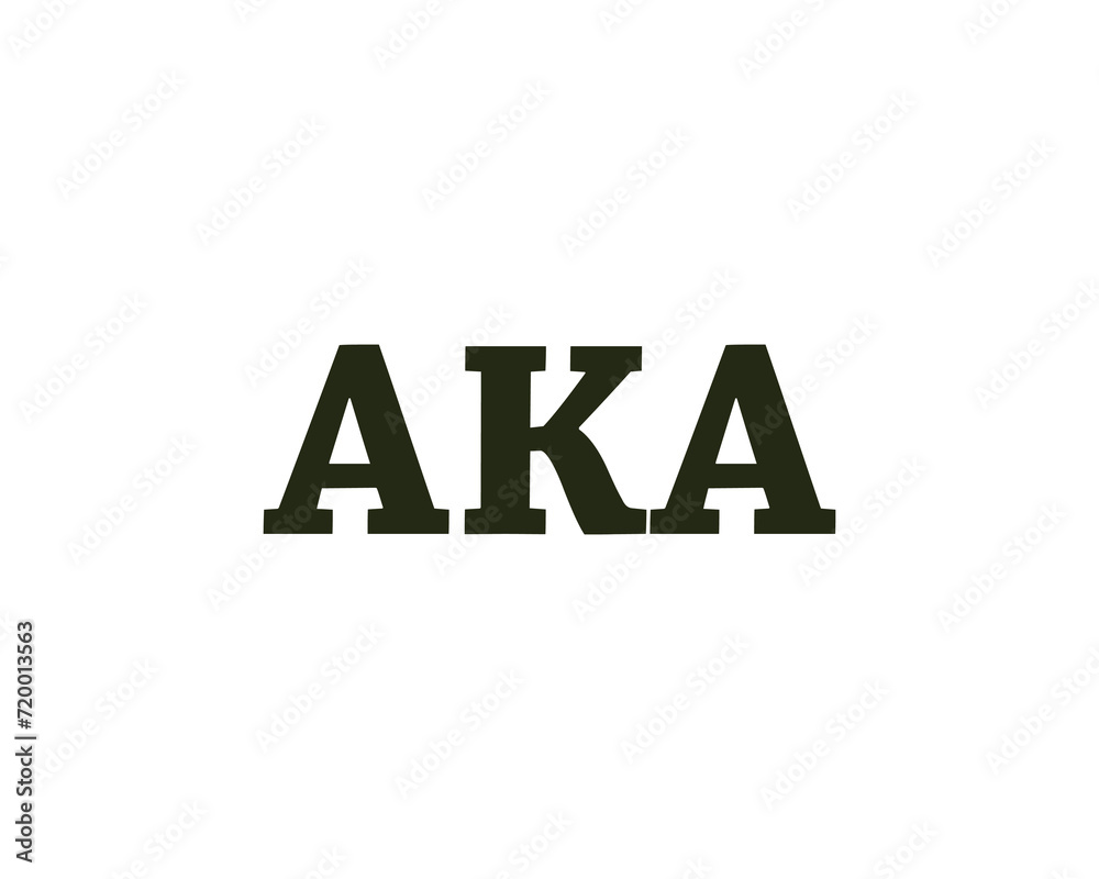 AKA Logo design vector template AKA Logo design vector template