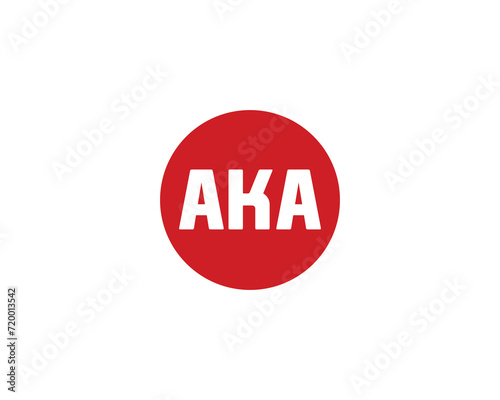 AKA Logo design vector template