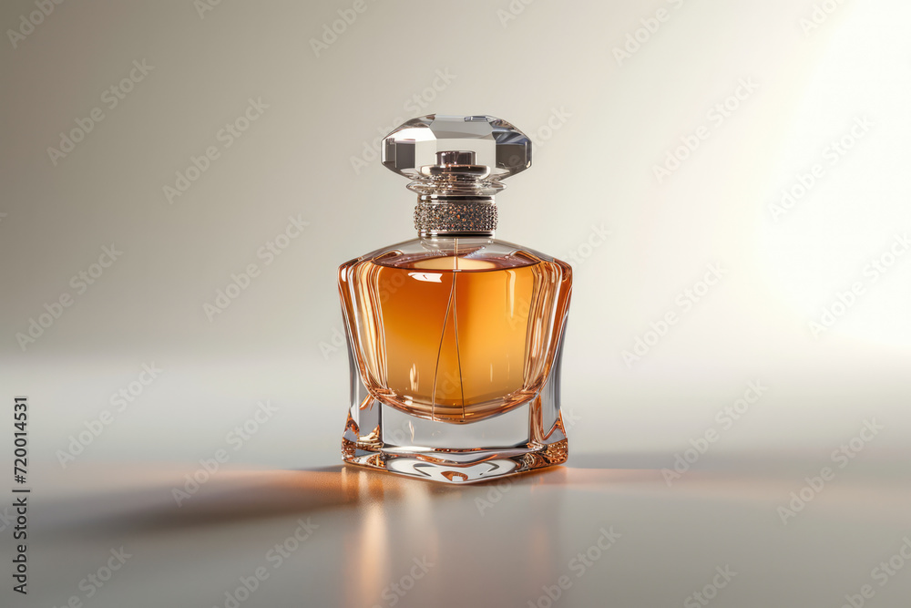 product for a woman, luxury perfume in a glass transparent bottle product for a woman, luxury perfume in a glass transparent bottle