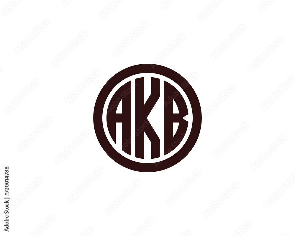 AKB logo design vector template AKB logo design vector template