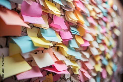 colourful sticky notes 
