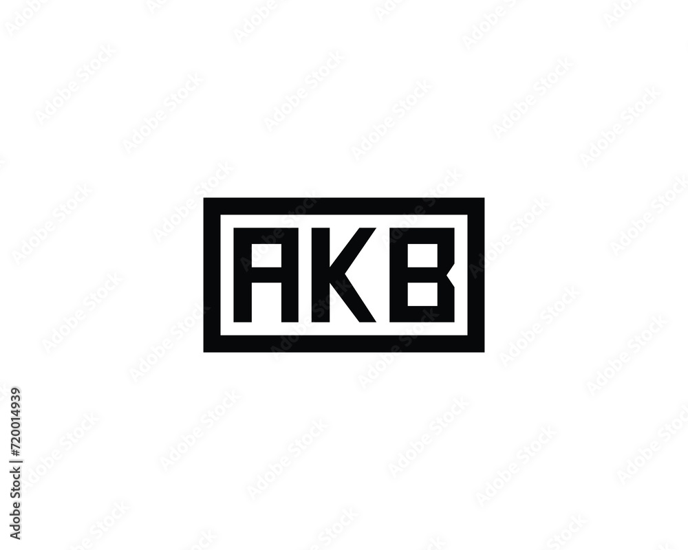 AKB logo design vector template AKB logo design vector template