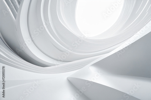 Abstract white futuristic background