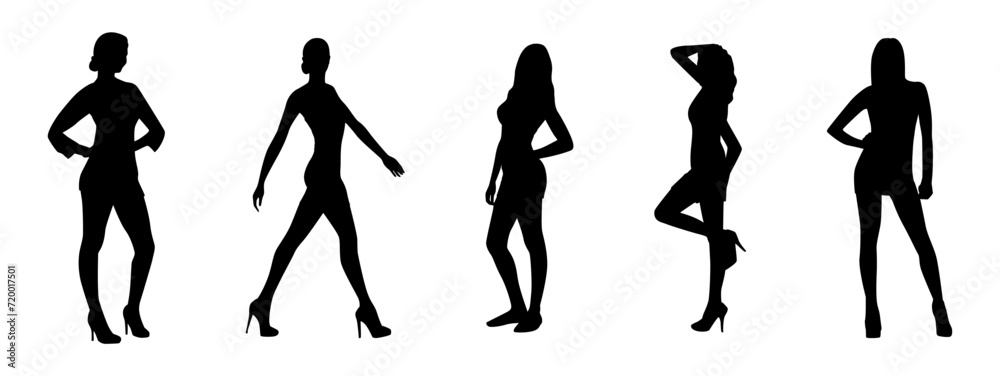 woman fashion modeling silhouette woman fashion modeling silhouette