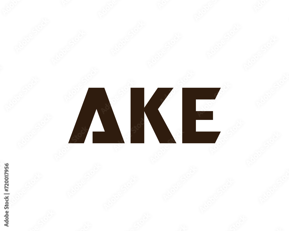AKE logo design vector template AKE logo design vector template