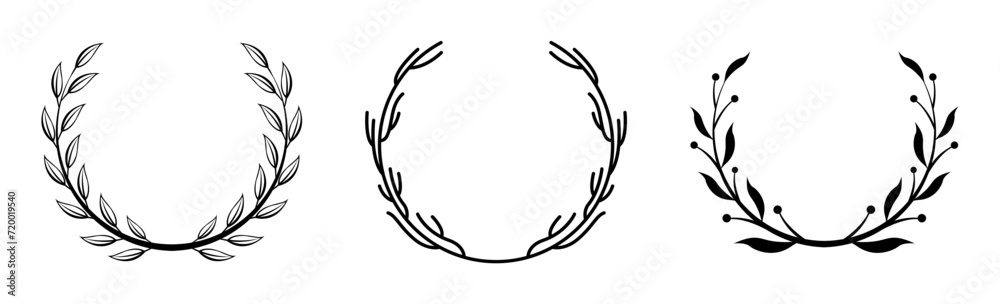 floral laurel wreath floral laurel wreath