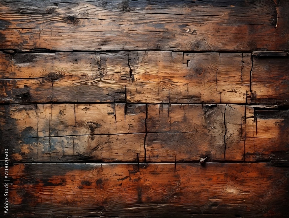 Naklejka premium Plank of rustic wood textured background