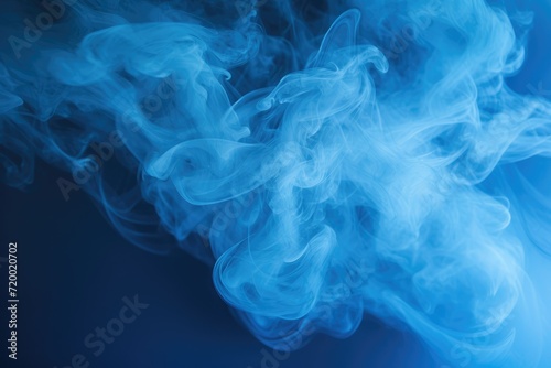 Abstract colorful blue smoke background, bright colored, Abstract blue smoke on a bright background. Ai generated