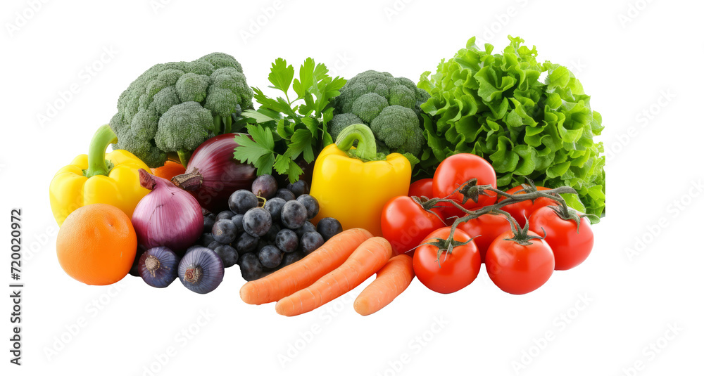 vegetables and fruits isolated on white background With clipping path. vegetables and fruits isolated on white background With clipping path.