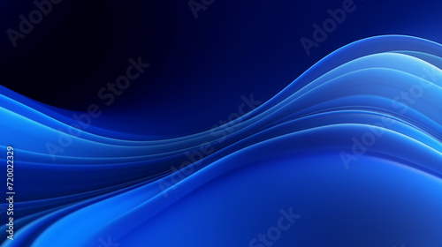  abstract blue background with glowing curve lines. 3d render photo