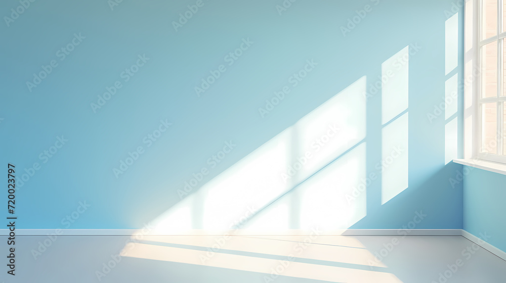 Fototapeta premium Gradient empty room wall model, minimalist interior, podium 3D product display