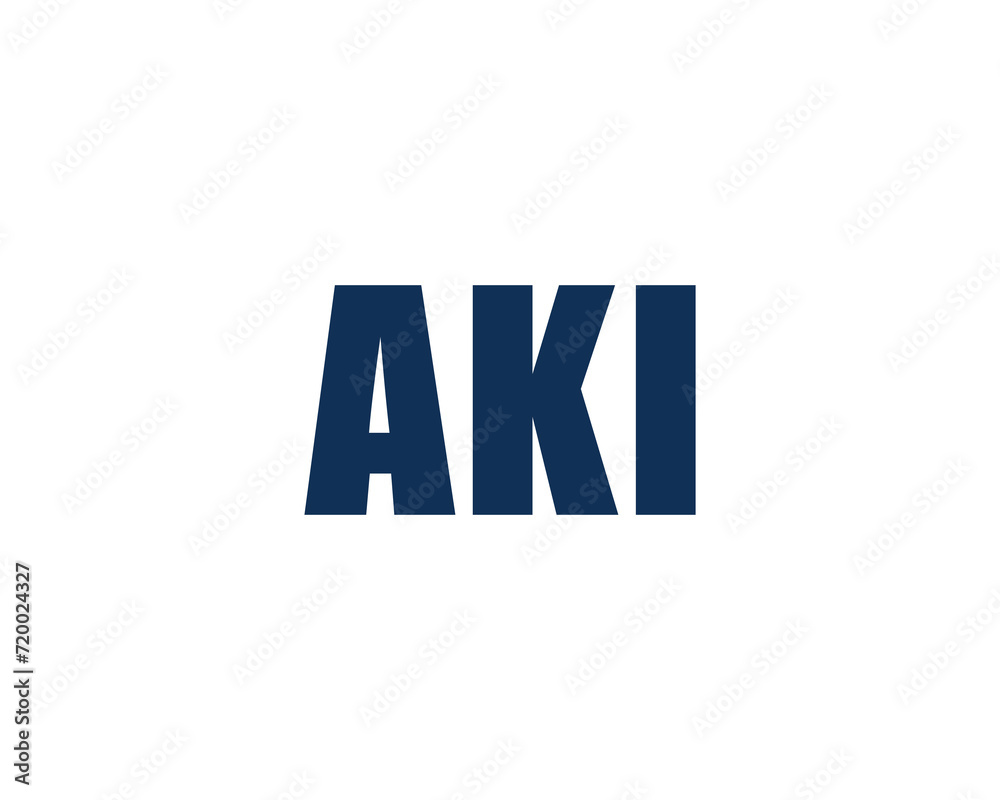 AKI logo design vector template