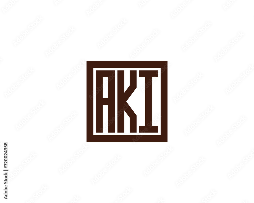 AKI logo design vector template AKI logo design vector template