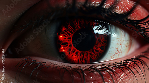 A photo of a vampires eye