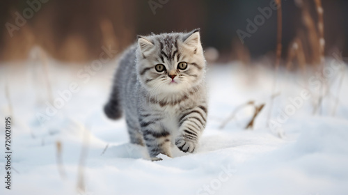 Black silver tabby British Cat