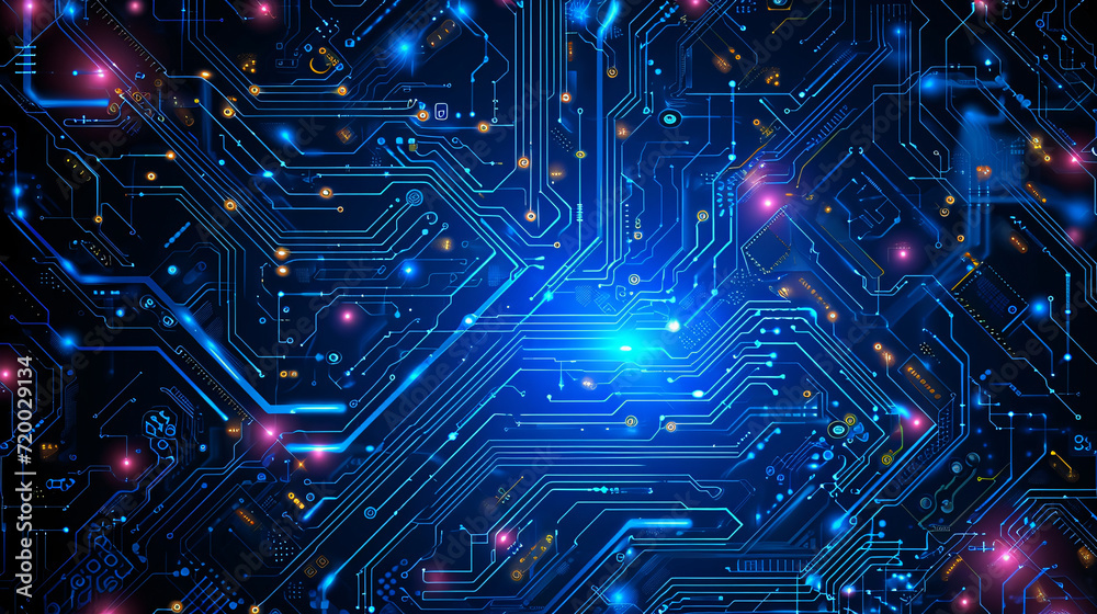 Motherboard CPU chip, central computer processor CPU, quantum computer big data processing concept illustration Motherboard CPU chip, central computer processor CPU, quantum computer big data processing concept illustration