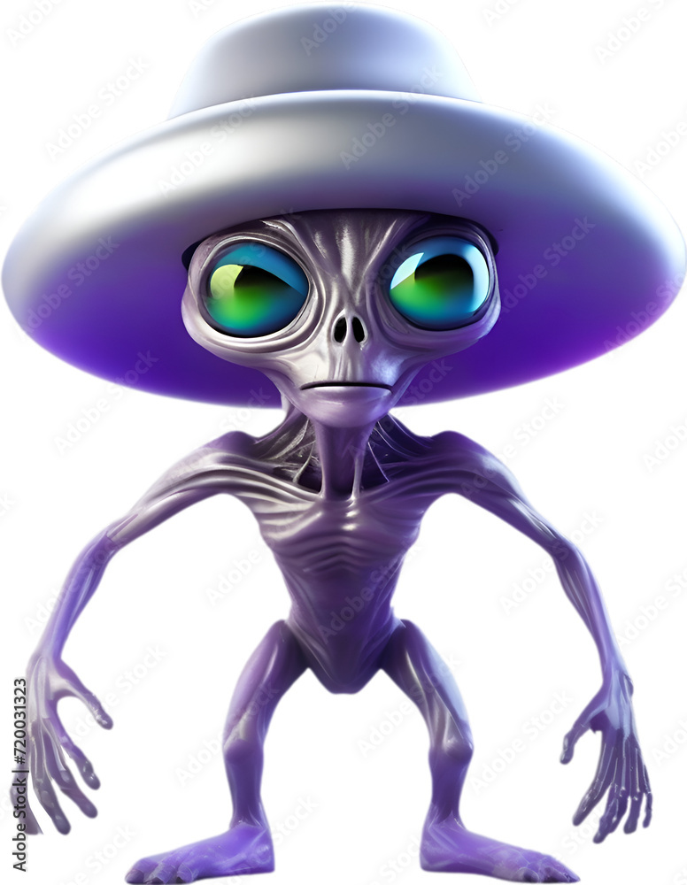 Close-up image of a skinny Alien. Close-up image of a skinny Alien.