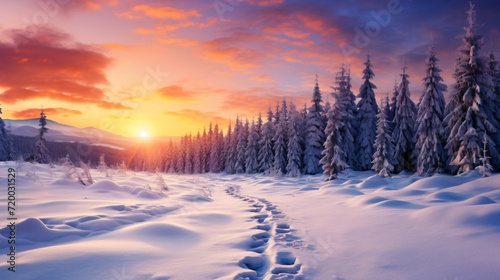 Fantastic beautiful winter landscape © Arima