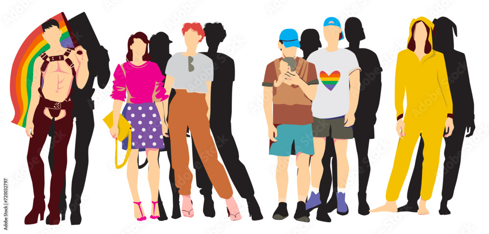 Fototapeta premium LGBT pride character