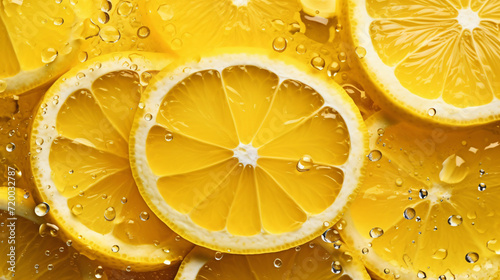 Food background with lemons