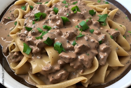 Beef stroganoff