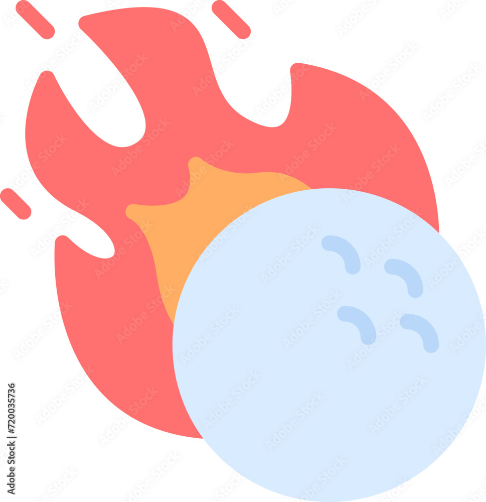 Golf flaming icon