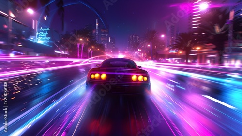 street racing AAA videogame gameplay with information datum design for console or web 3.0 playing to earn gaming crypto tokens and cryptocurrency project future as wide banner UI