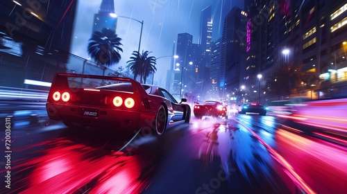 street racing AAA videogame gameplay with information datum design for console or web 3.0 playing to earn gaming crypto tokens and cryptocurrency project future as wide banner UI