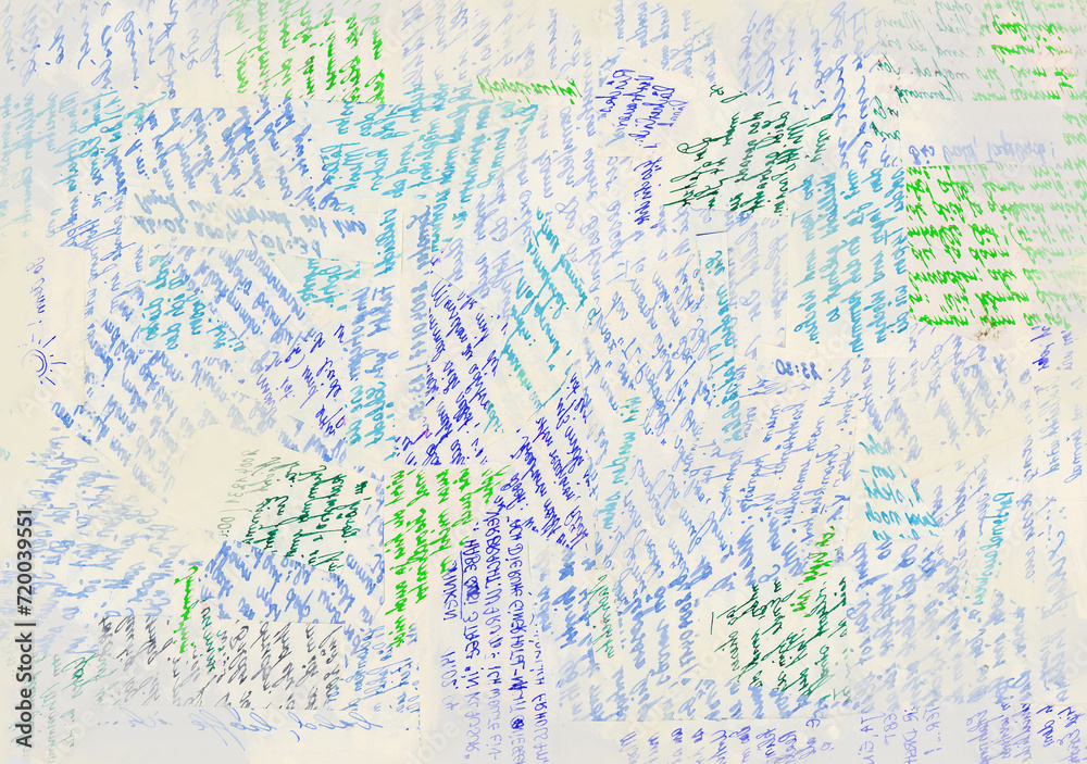Collage of old unreadable hand written dairy parts. Meant as background Collage of old unreadable hand written dairy parts. Meant as background