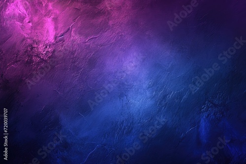 Dark blue purple glowing grainy gradient background © LivroomStudio