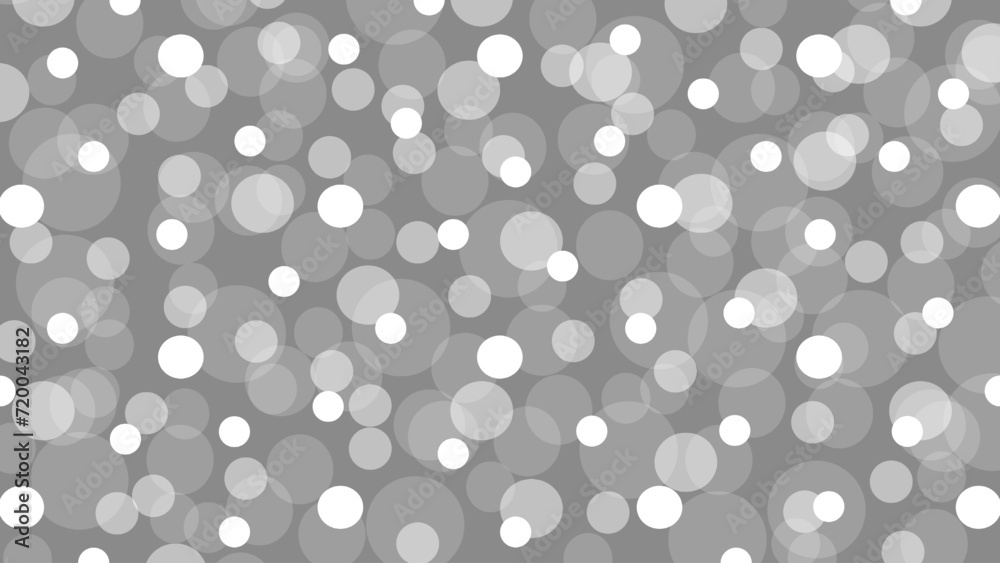 Grey seamless pattern with white circles Grey seamless pattern with white circles