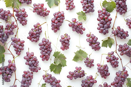 A cluster of grapes on a white background