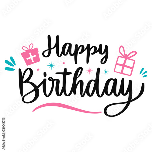 Happy Birthday SVG T-shirt Design Birthday card SVG design Birthday party SVG design