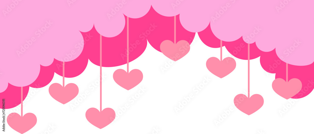 Valentine's Hearts Corner Border Valentine's Hearts Corner Border