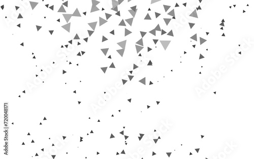 Light Silver  Gray vector template with crystals  triangles. Decorative design in abstract style with triangles. Template for wallpapers.