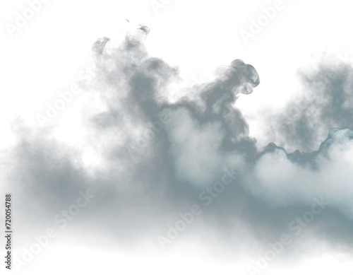Realistic fog effect on transparent background, enhancing atmosphere and adding depth to your designs