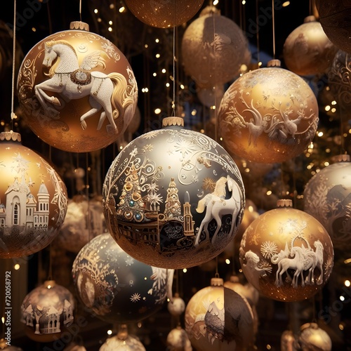 Tourquise for Christmas ornaments into a winter wonderland with a touch of whimsy and a sprinkle of magic photo