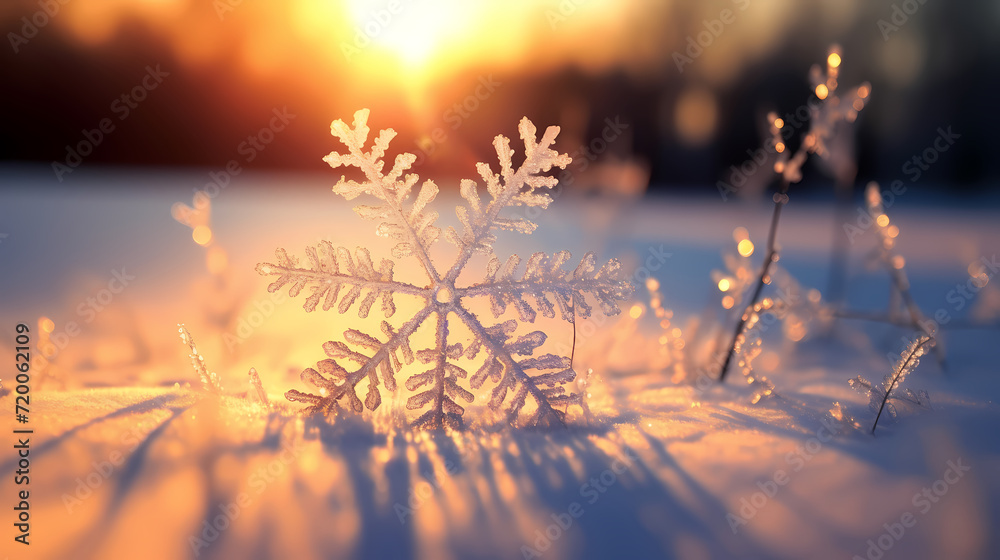 Beautiful winter Christmas glowing background with falling snowflakes, winter background Beautiful winter Christmas glowing background with falling snowflakes, winter background