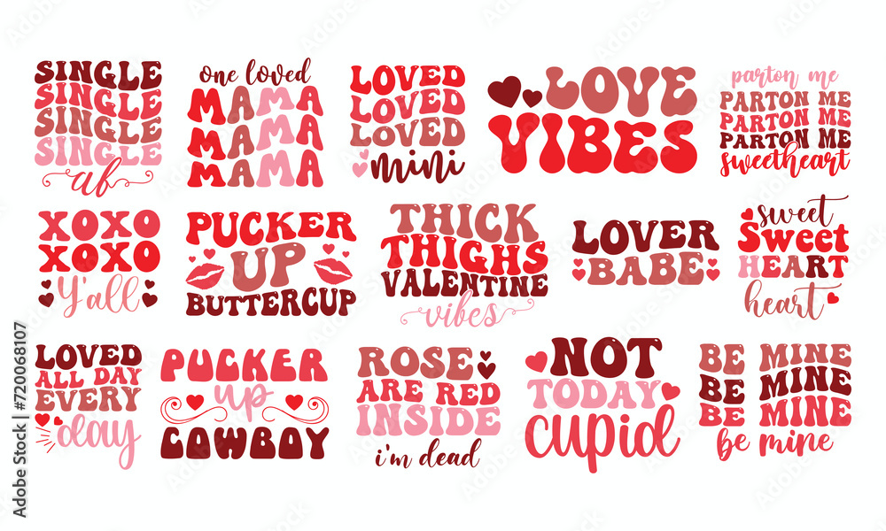 retro valentine’s day svg bundle retro valentine’s day svg bundle