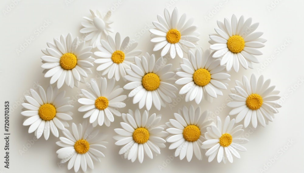 3D chamomile flower pattern design 3D chamomile flower pattern design